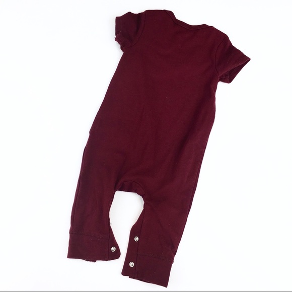 Like New! 🦉 Cat & Jack Maroon Owl Romper - Picture 2 of 6